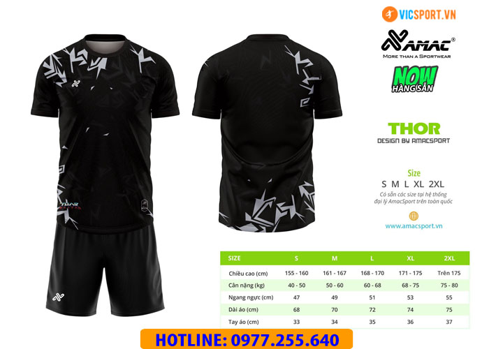 Áo đá banh không logo Amac Thor - Hình ảnh 9