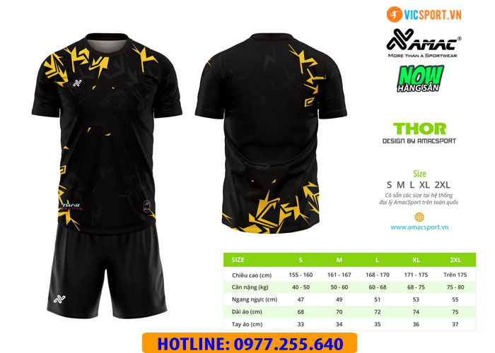 Áo đá banh không logo Amac Thor - Hình ảnh 10