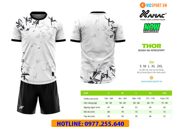Áo đá banh không logo Amac Thor - Hình ảnh 12