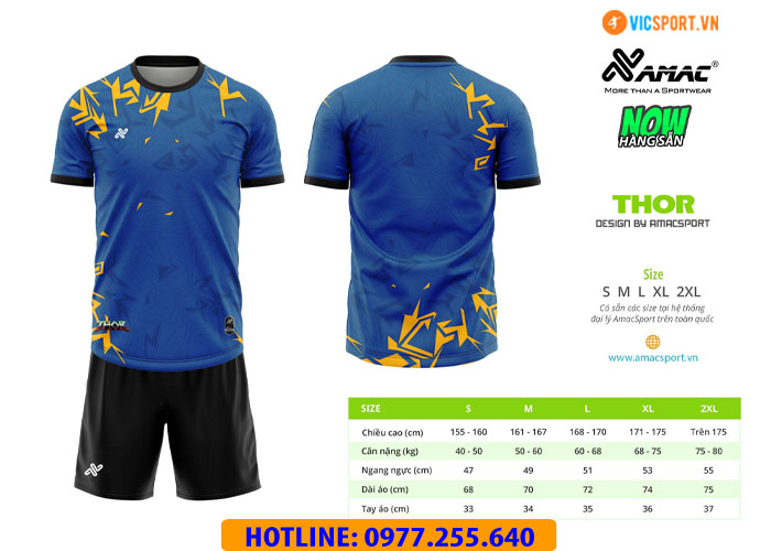 Áo đá banh không logo Amac Thor - Hình ảnh 13