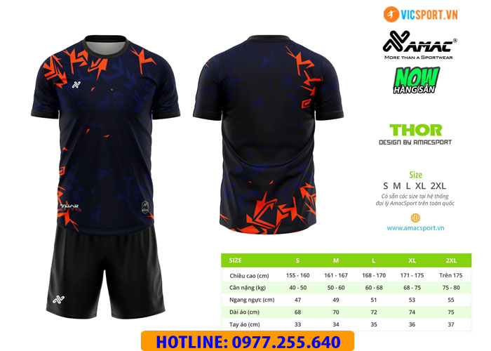 Áo đá banh không logo Amac Thor - Hình ảnh 14
