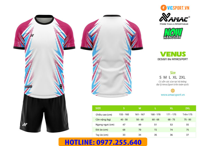 Áo đá banh không logo Amac Venus - Hình ảnh 6