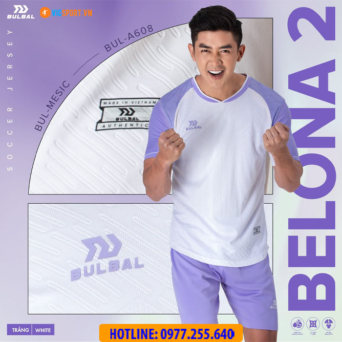 Áo đá banh không logo Bulbal Belona 2 - Hình ảnh 4