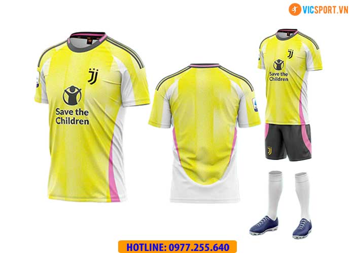 Áo đá banh Clb Juventus mùa giải 2024-2025 vải mè - Hình ảnh 2
