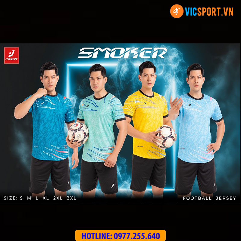 Áo bóng đá thiết kế không logo J-Sport Smoker - Hình ảnh 18