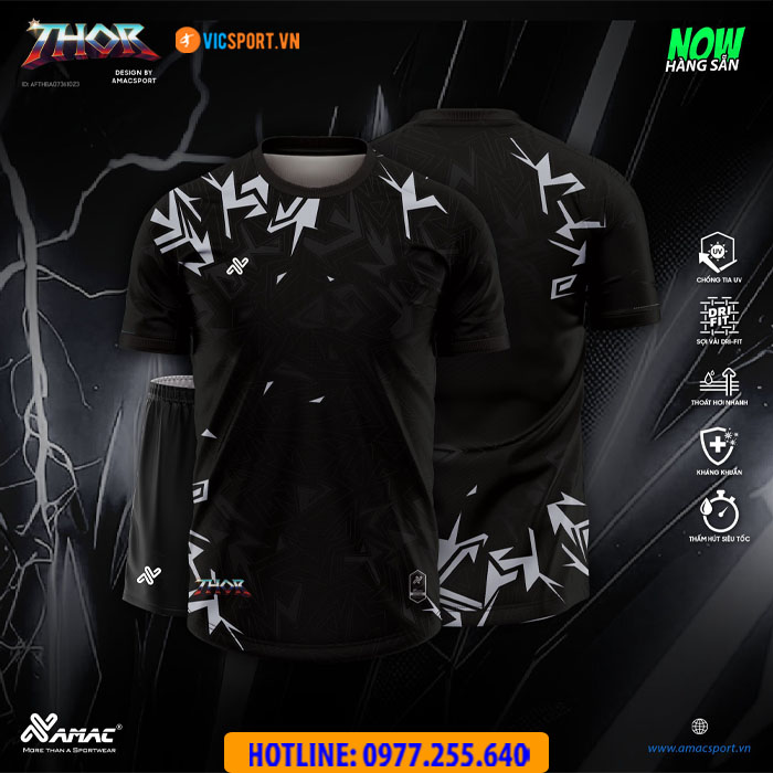 Áo đá banh không logo Amac Thor - Hình ảnh 3
