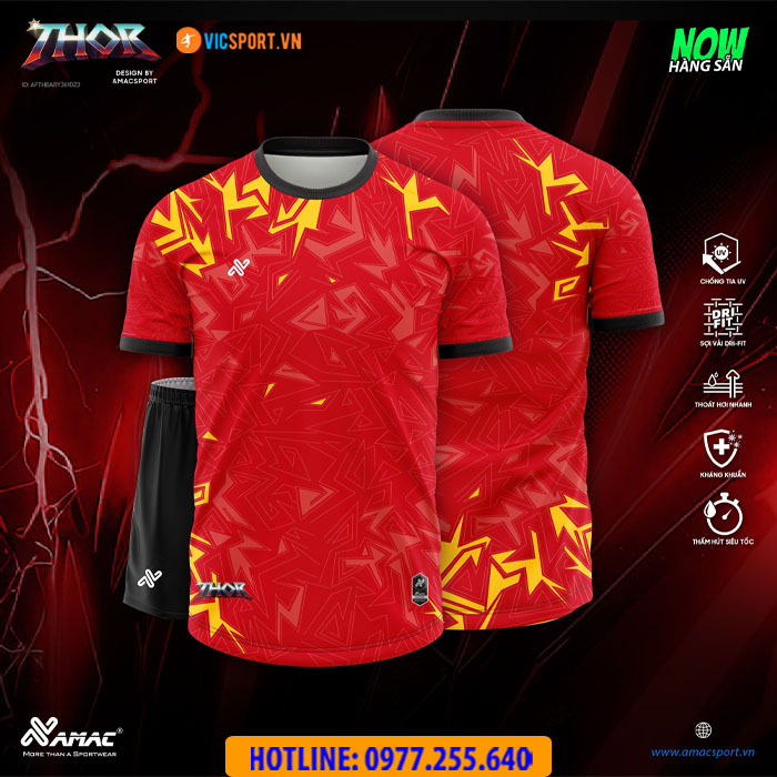 Áo đá banh không logo Amac Thor - Hình ảnh 5