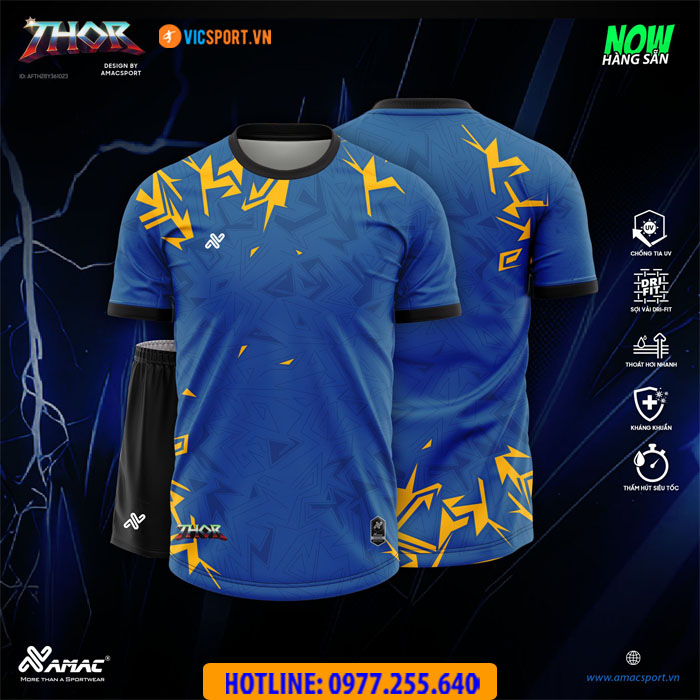 Áo đá banh không logo Amac Thor - Hình ảnh 7