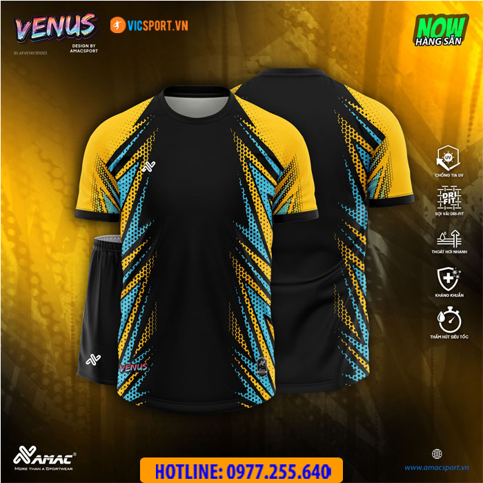 Áo đá banh không logo Amac Venus - Hình ảnh 13
