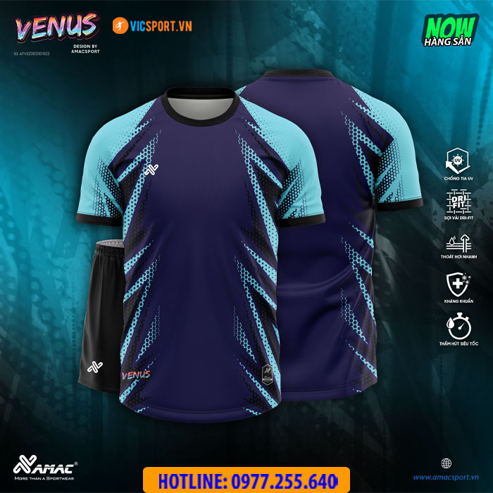 Áo đá banh không logo Amac Venus - Hình ảnh 10
