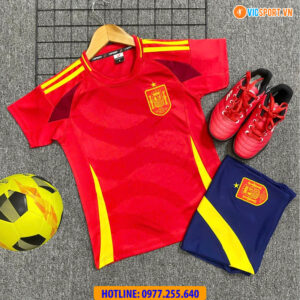 Áo bóng đá trẻ em đội tuyển Tây Ban Nha Euro 2024