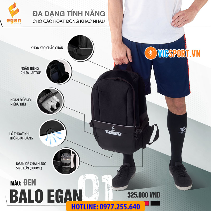 Balo thể thao đa năng Egan 01 - Hình ảnh 5