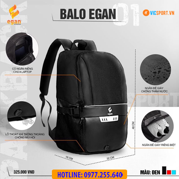 Balo thể thao đa năng Egan 01 - Hình ảnh 12
