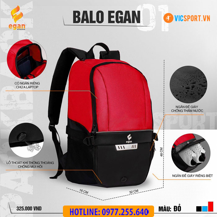 Balo thể thao đa năng Egan 01 - Hình ảnh 11
