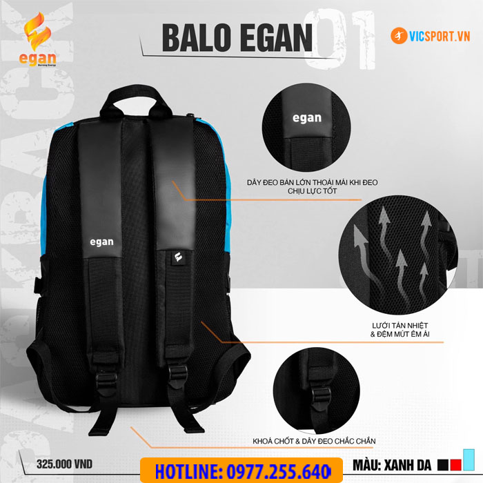 Balo thể thao đa năng Egan 01 - Hình ảnh 15