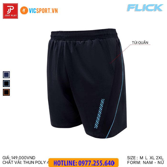 Quần cầu lông nam Justplay Flick - Hình ảnh 12