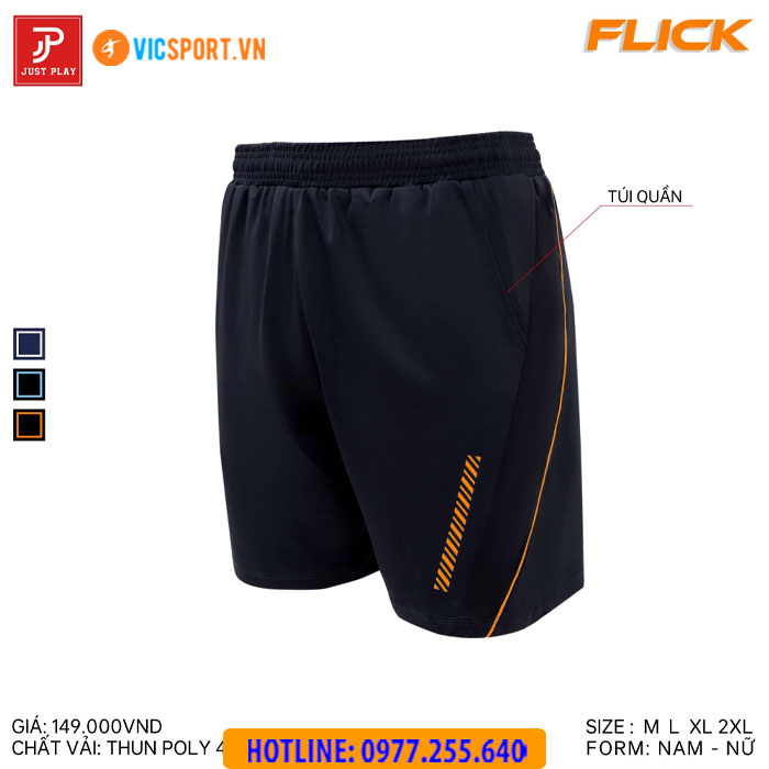 Quần cầu lông nam Justplay Flick - Hình ảnh 6