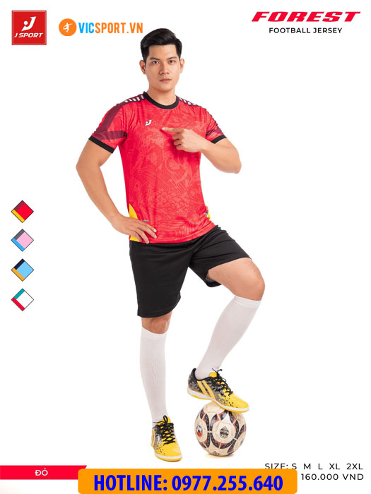 Áo bóng đá thiết kế không logo J-Sport Forest - Hình ảnh 17