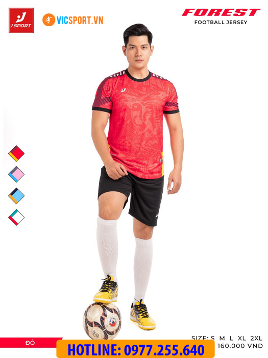 Áo bóng đá thiết kế không logo J-Sport Forest - Hình ảnh 18