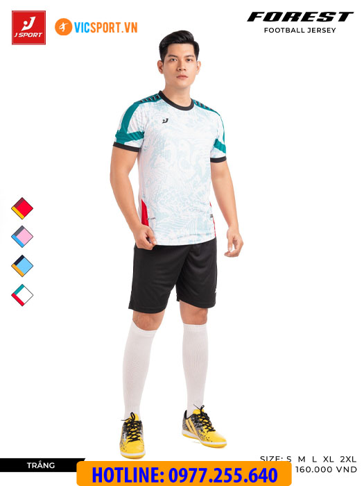 Áo bóng đá thiết kế không logo J-Sport Forest - Hình ảnh 26