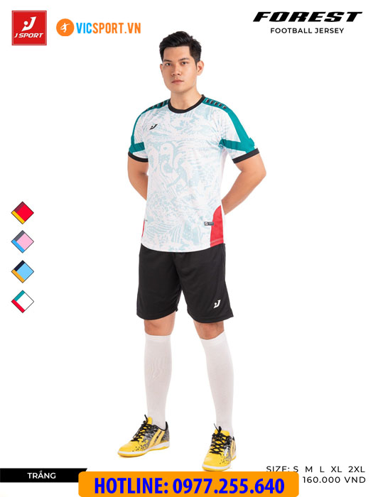 Áo bóng đá thiết kế không logo J-Sport Forest - Hình ảnh 27