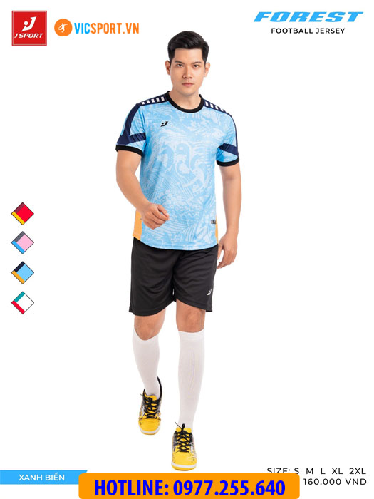 Áo bóng đá thiết kế không logo J-Sport Forest - Hình ảnh 32