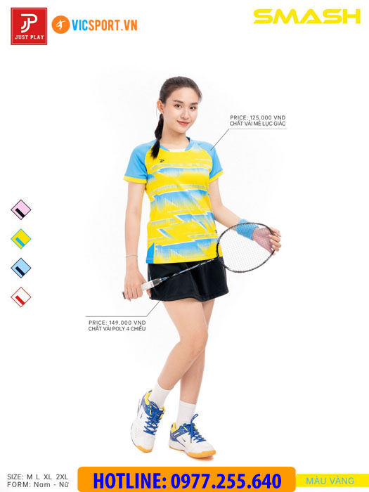 Áo cầu lông pickleball nữ Justplay Smash - Hình ảnh 8