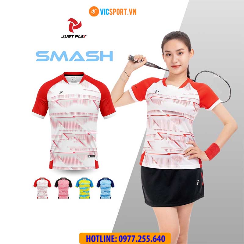 Áo cầu lông pickleball nữ Justplay Smash - Hình ảnh 5