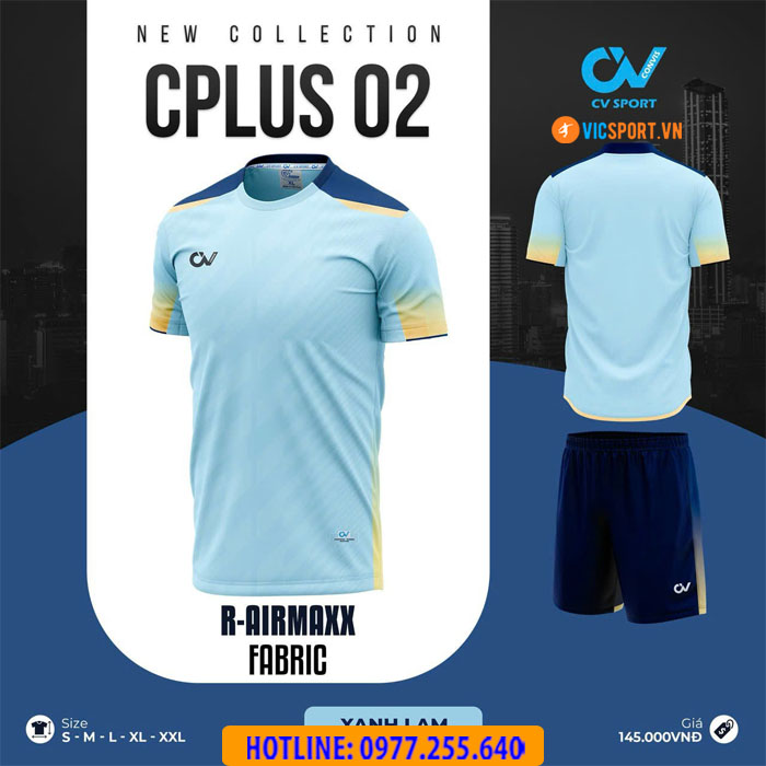 Áo đá banh không logo CV Cplus 02 - Hình ảnh 9