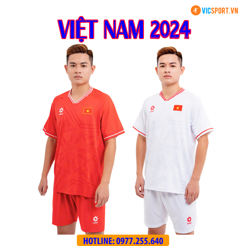 Áo bóng đá đội tuyển Việt Nam 2024 chính hãng (bản Fan)