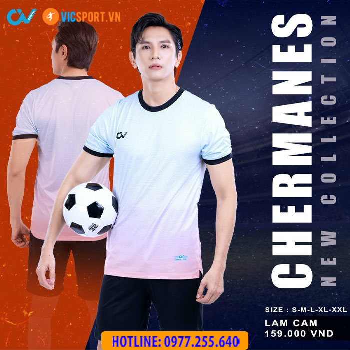 Áo bóng đá không logo CV Chermanes - Hình ảnh 3