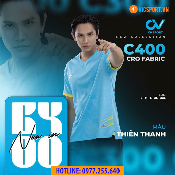 Áo đá banh không logo CV C400 - Hình ảnh 5