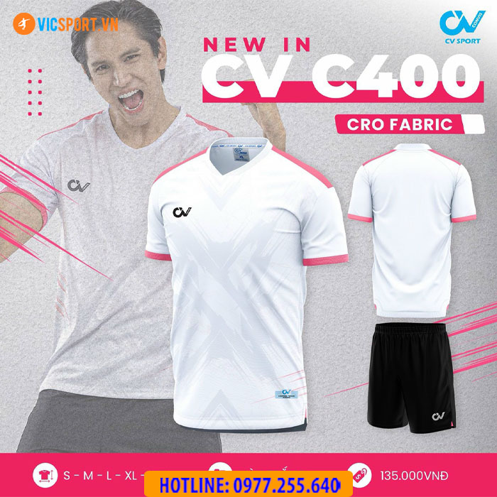 Áo đá banh không logo CV C400 - Hình ảnh 10