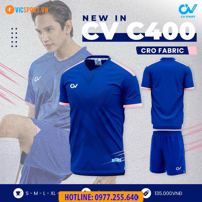Áo đá banh không logo CV C400 - Hình ảnh 8