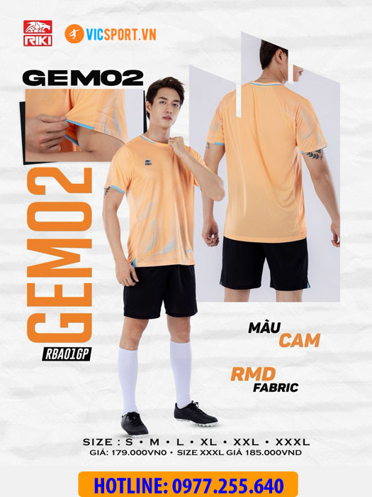 Áo bóng đá không logo Riki Gem 02 - Hình ảnh 7