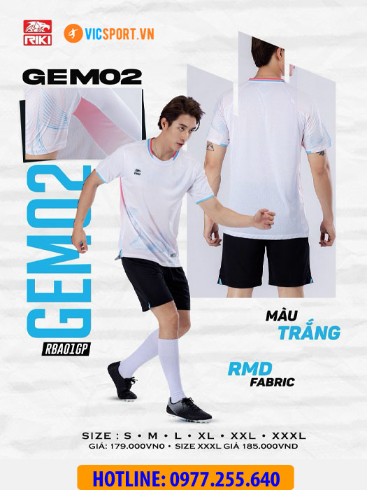 Áo bóng đá không logo Riki Gem 02 - Hình ảnh 2