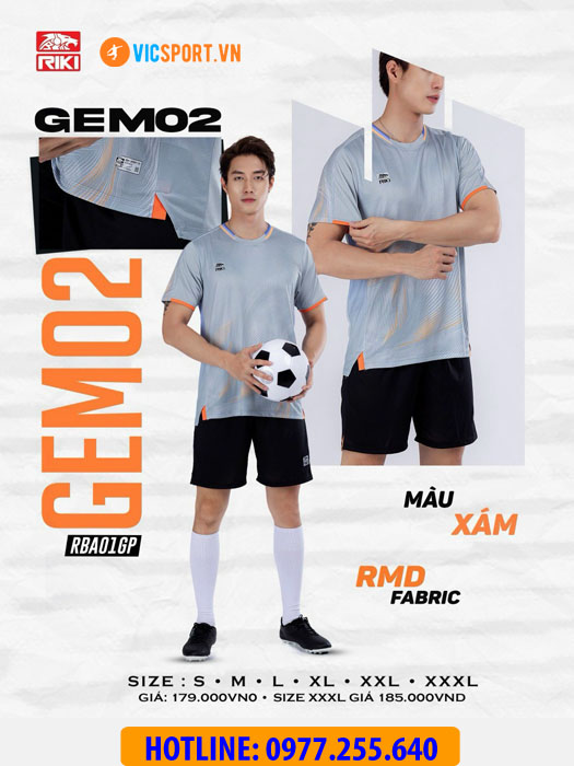 Áo bóng đá không logo Riki Gem 02 - Hình ảnh 4