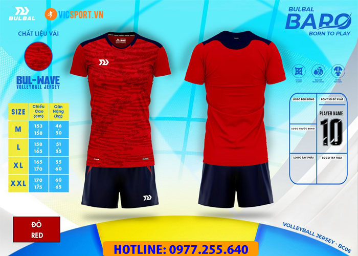 Quần áo bóng chuyền nam Bulbal Baro - Hình ảnh 8