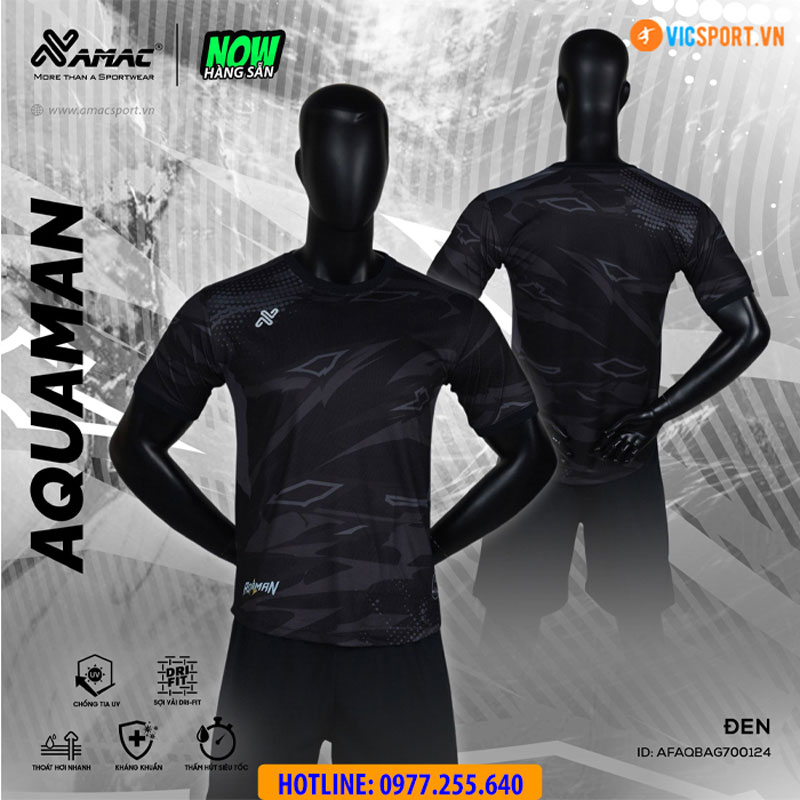 Áo đá banh thiết kế không logo Amac Aquaman - Hình ảnh 18