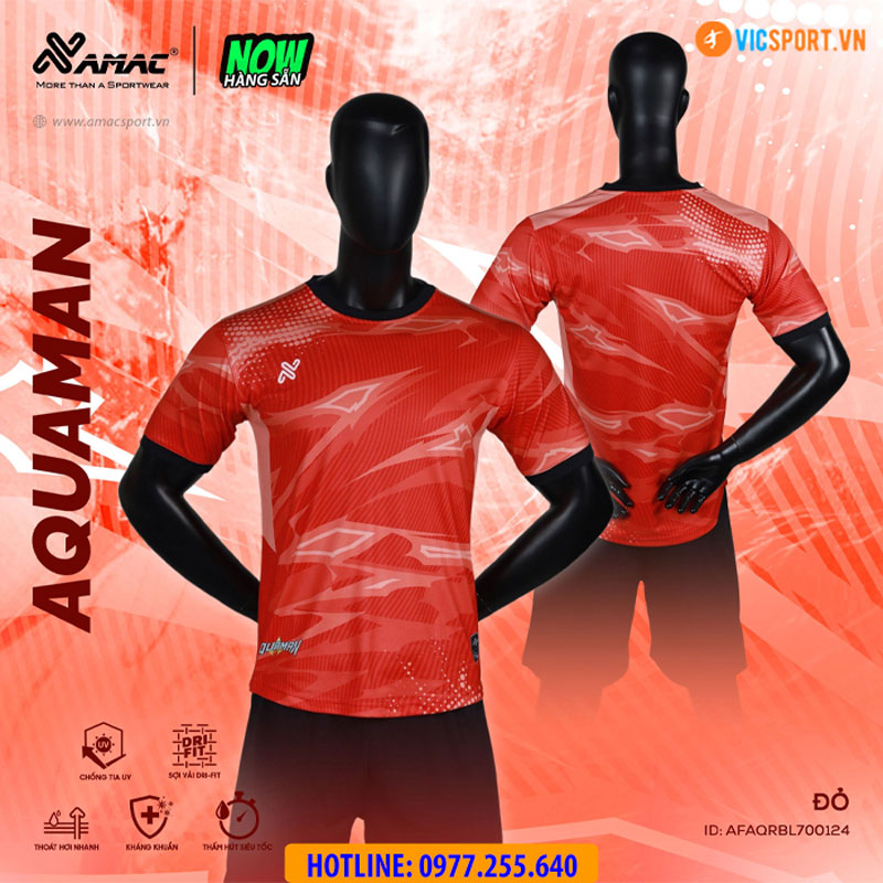 Áo đá banh thiết kế không logo Amac Aquaman - Hình ảnh 20