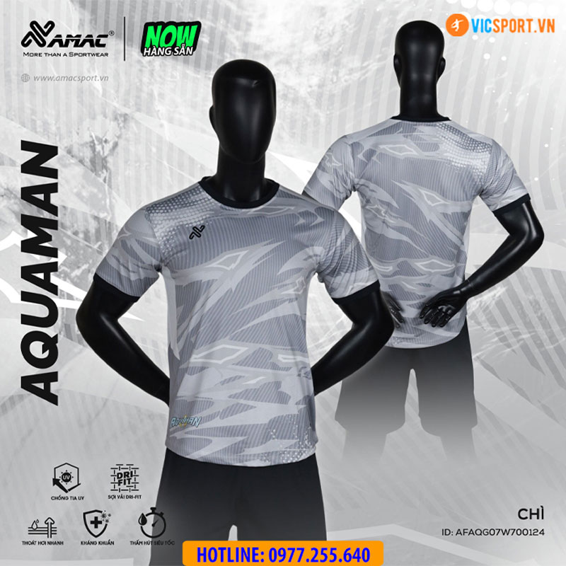 Áo đá banh thiết kế không logo Amac Aquaman - Hình ảnh 17