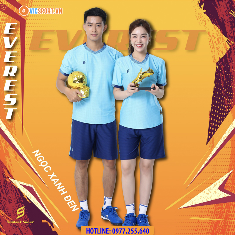 Áo đá banh không logo SV Everest - Hình ảnh 16