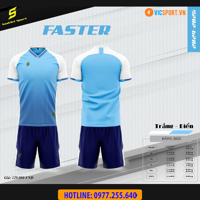 Áo đá banh không logo SV Faster - Hình ảnh 18
