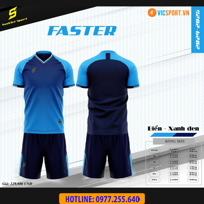 Áo đá banh không logo SV Faster - Hình ảnh 21