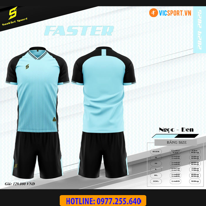 Áo đá banh không logo SV Faster - Hình ảnh 17