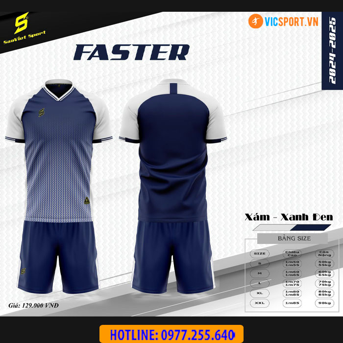 Áo đá banh không logo SV Faster - Hình ảnh 16