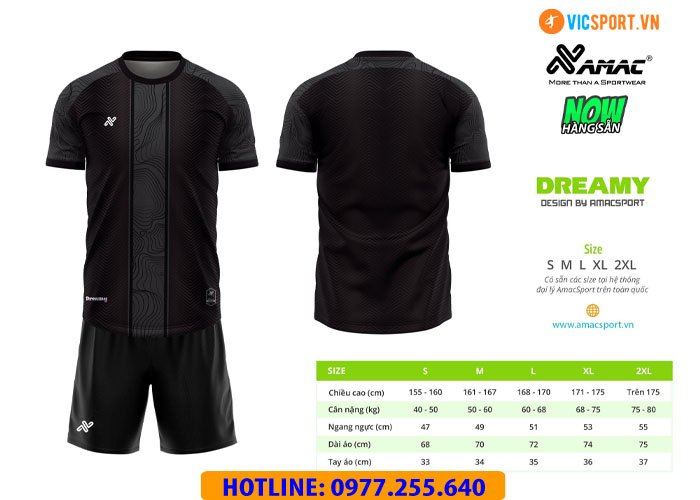 Áo đá banh thiết kế không logo Amac Dragon - Hình ảnh 10