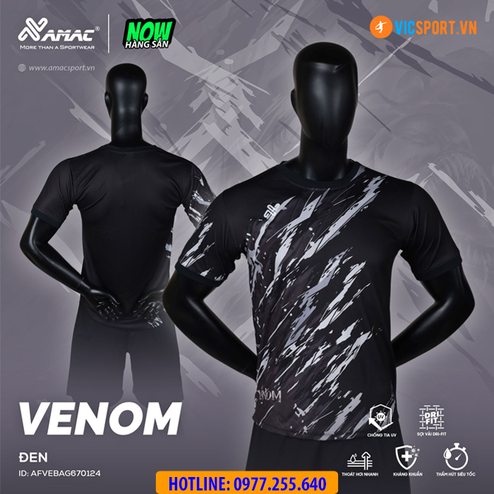 Áo đá banh thiết kế không logo Amac Venom - Hình ảnh 18