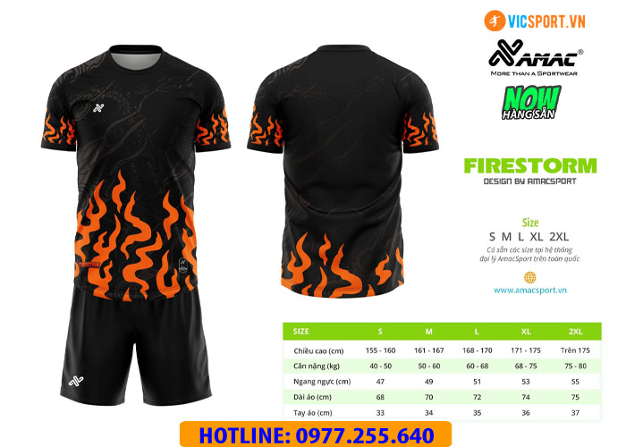 Áo đá banh thiết kế Amac Firestorm - Hình ảnh 5
