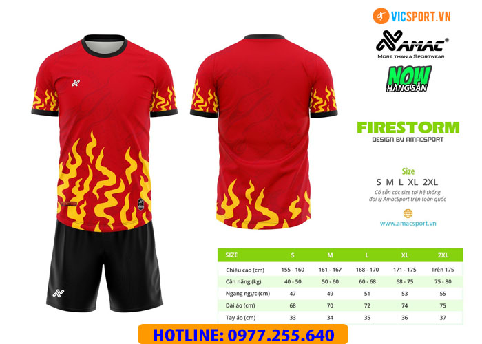 Áo đá banh thiết kế Amac Firestorm - Hình ảnh 4